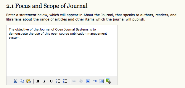 Focus and Scope of Journal