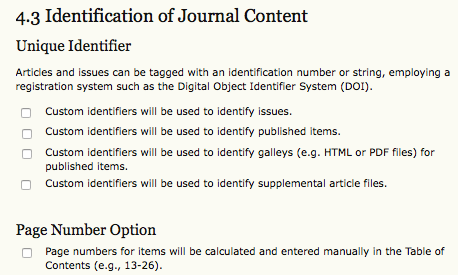 Identification of Journal Content