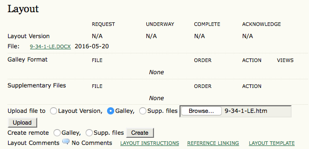 Upload File to Galley
