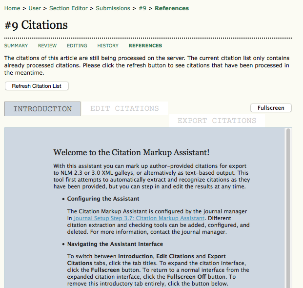 Citation Markup Assistant: Introduction