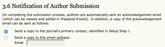 Notification of Author Submission