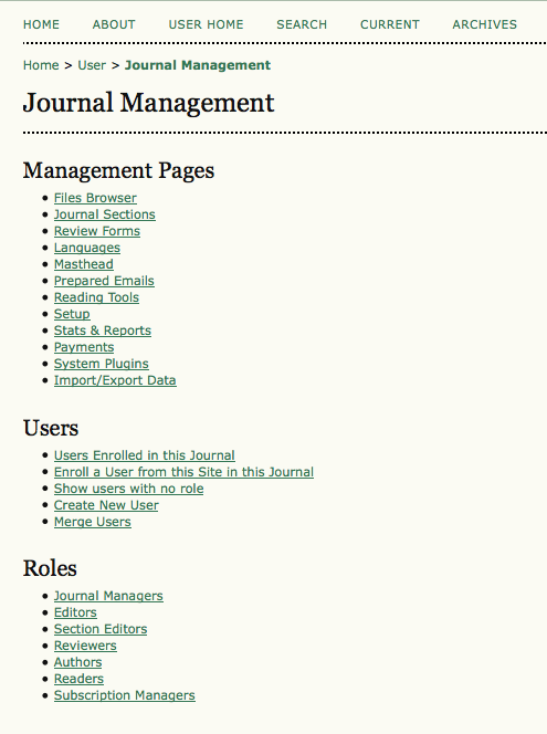 Journal Management