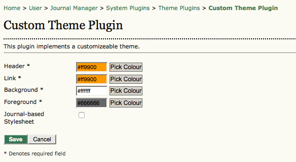 Custom Theme Plugin