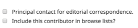 The checkbox for including a contributor in browse lists found when entering contributor metadata.